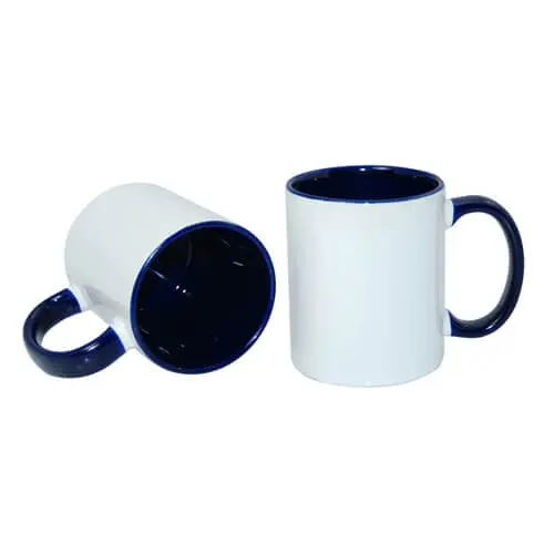 Mug blanc avec intérieur de couleur