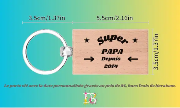 Porte-clés fête des pères