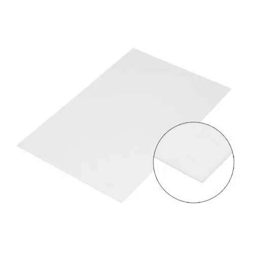 Plaque en aluminium ultra blanc brillant 15 x 20 cm personnalisable