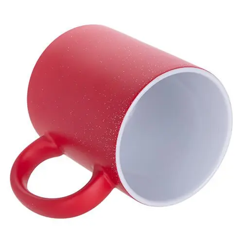 Mug magique coloré, mat avec paillettes