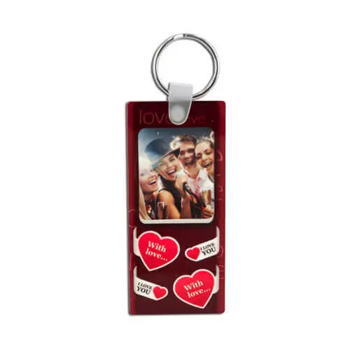 Porte-clés - rectangle love