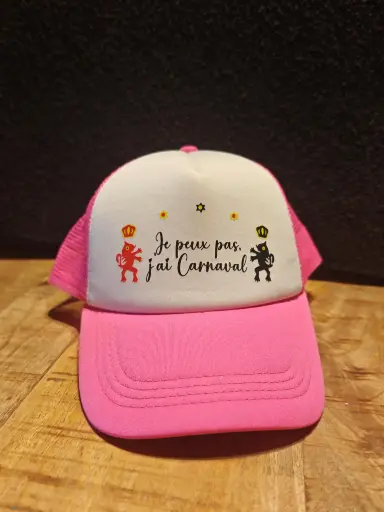 Casquette "Je peux pas j'ai carnaval " 
