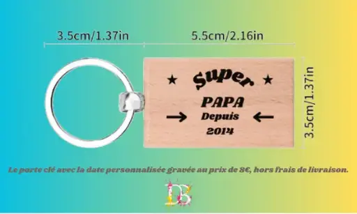Porte-clés fête des pères
