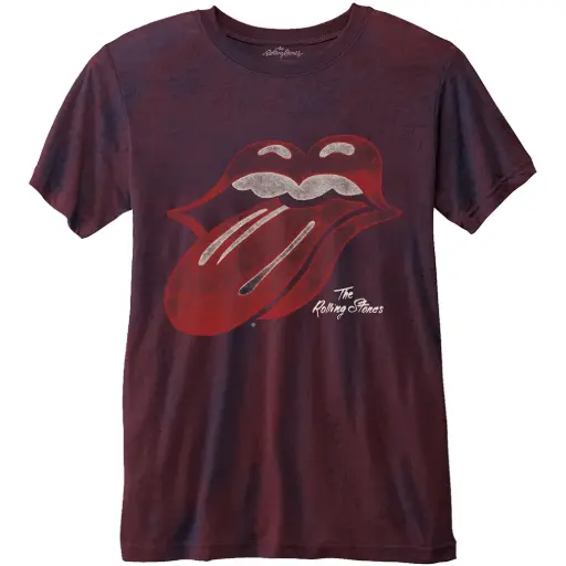 ROLLING STONES - T-Shirt BurnOut (M) - Vintage Tongue Logo